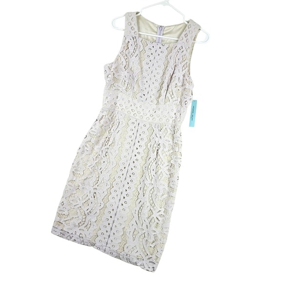 ANTONIO MELANI Dresses & Skirts - Antonio Melani Krista Dress Women 6 Pixie Remote Beauty Lace Sheath Sleeveless